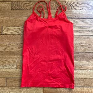 Zella Back straps Red Workout Top